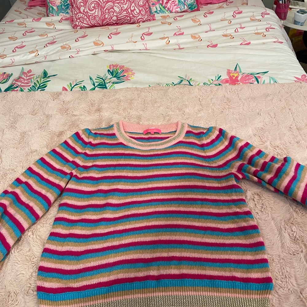 Colorful Striped Women's Sweater Lilly Pulitzer Large